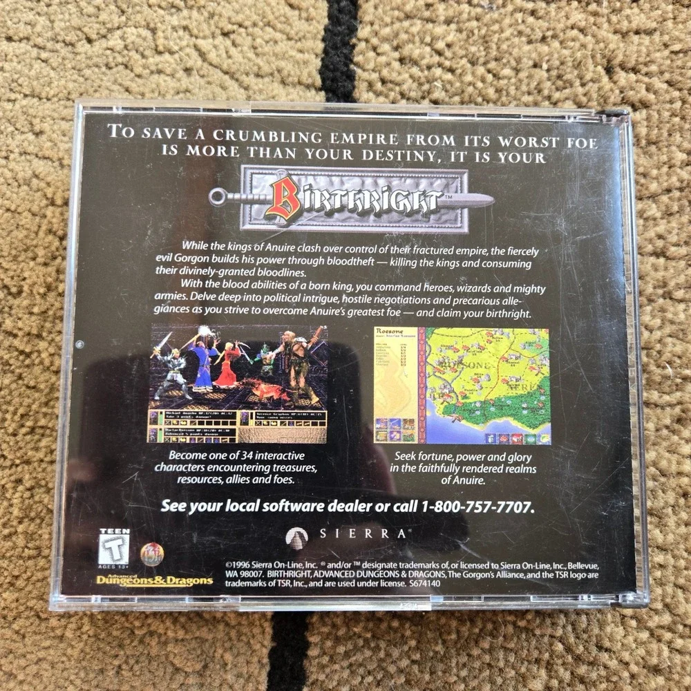Betrayal in Antara PC Game 1997 Sierra On-Line 3-Disc Set Vintage RPG Windows